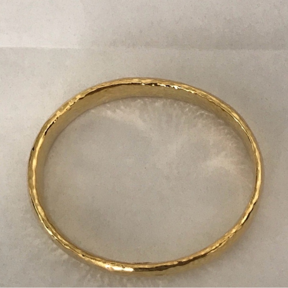 Ippolita Glamazon Gold Hammered Bangle bracelet - Picture 3 of 8